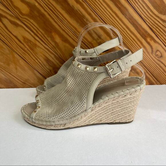 Marc Fischer Senton Studded Espadrille Wedge Sandals - Picture 2 of 8